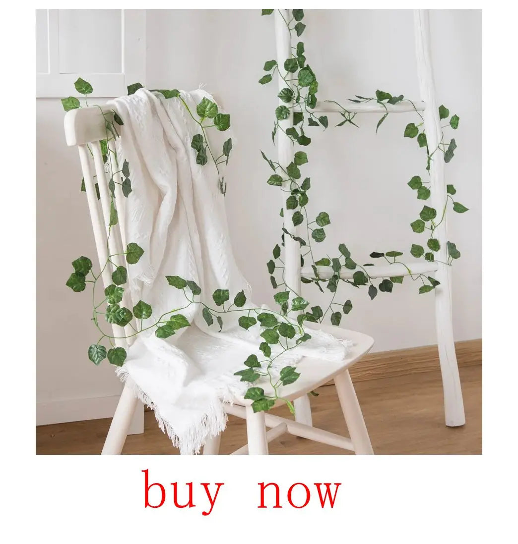 6PCS Artificial Plant Green Leaves Cactus for Home Christmas Decoration DIY Wreath Material Craft Wedding Banquet Accessories