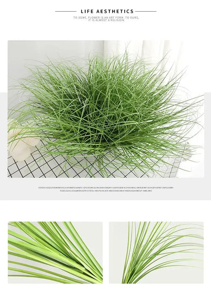 Simulated Small Grass Bushes for Decorating Fake Grasslands Simulating Reeds Onion Grass and Fake Green Plants Home Decoration