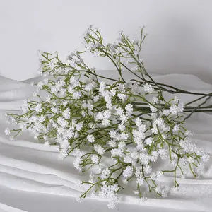 1Pcs 108Heads 63cm Babies Breath Artificial Flowers Plastic Gypsophila DIY Floral Bouquets For Handmade Wedding Party Home Decor