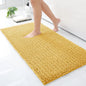 Kitinjoy Chenille Bathroom Mats Extra Thick Absorbent  Non-Slip Bath Rugs Machine Wash Plush Carpet Living Room Luxry Floor Mats